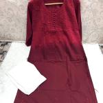 Libas Women Abstract Printed Cotton Straight Kurta Set With Dupatta