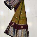rani pink color silk saree