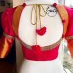 Cut work blouse