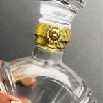 Oval luxury glass bottle oval wine decenter