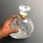 Oval luxury glass bottle oval wine decenter