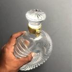 Oval luxury glass bottle oval wine decenter