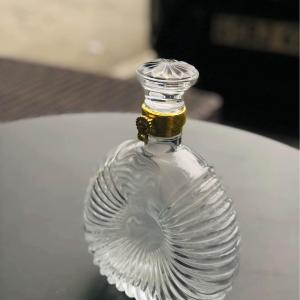 Oval luxury glass bottle oval wine decenter