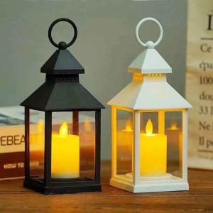 Plastic lantern whith candle