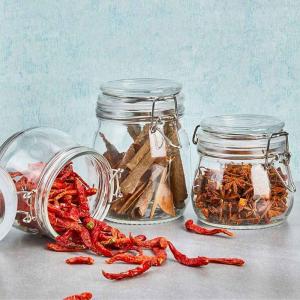 Lock glass sealable jar or spice bottle 500ml- 280ml