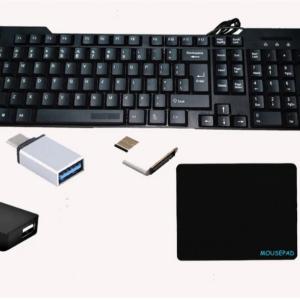 MOUSEPAD,HDMI,TYPE C & V8 OTGP Wired USB Multi-device