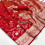 Gold silk saree