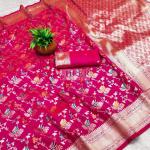Gold silk saree